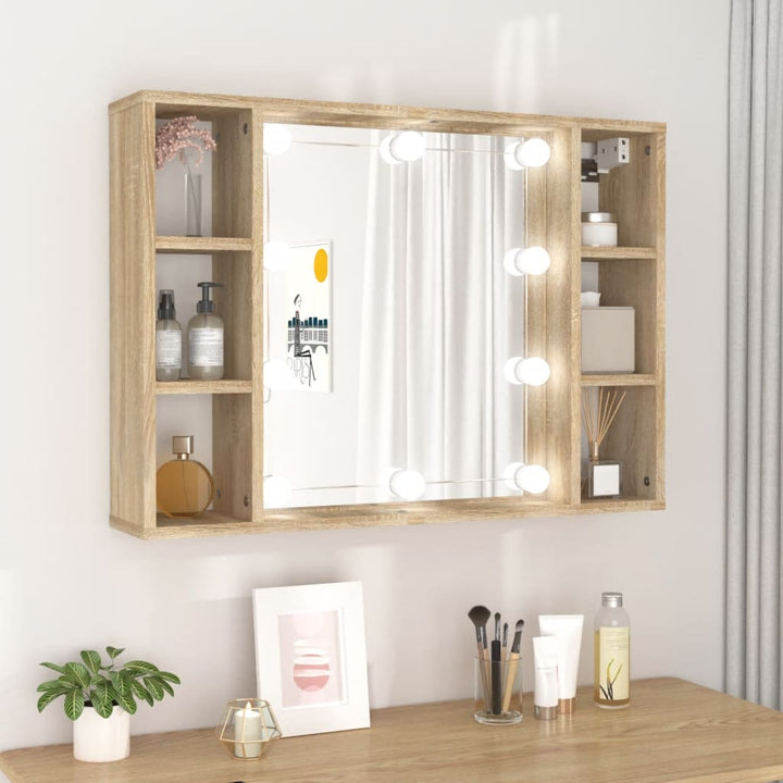 Dulap Cu Oglindă Și Led, , 76X15X55 Cm