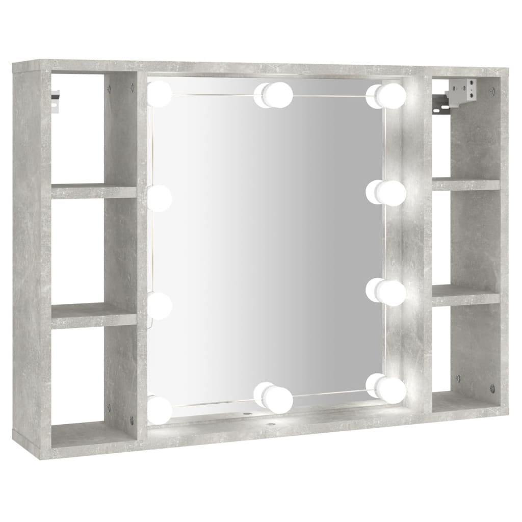 Dulap Cu Oglindă Și Led, , 76X15X55 Cm