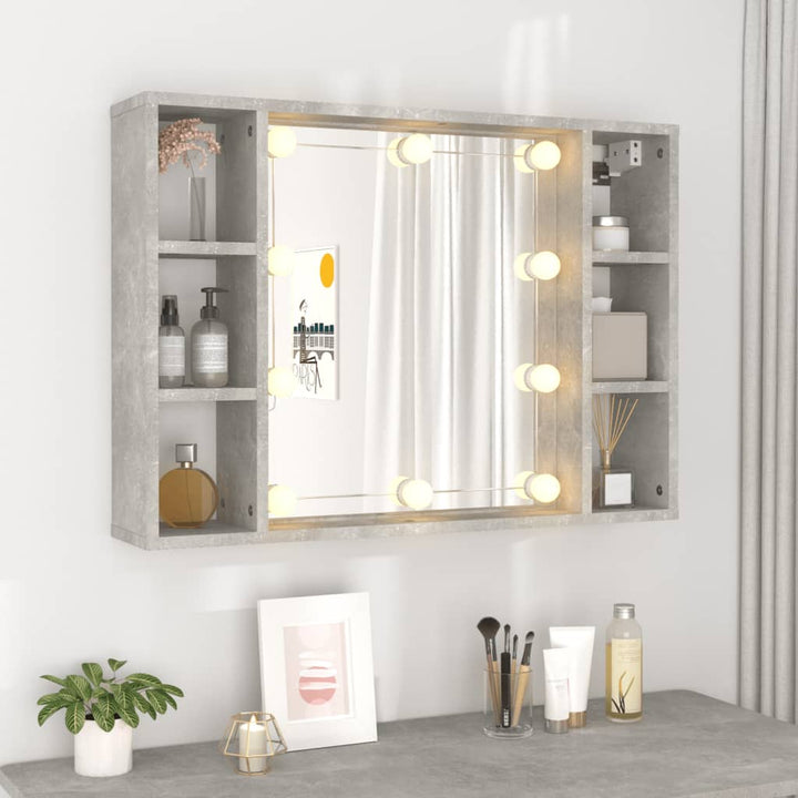 Dulap Cu Oglindă Și Led, , 76X15X55 Cm