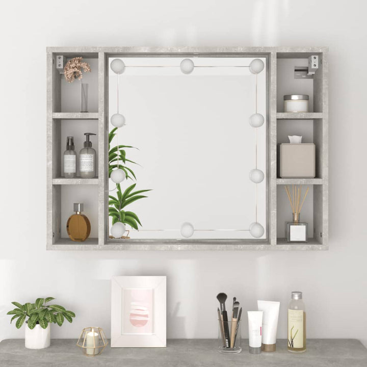 Dulap Cu Oglindă Și Led, , 76X15X55 Cm