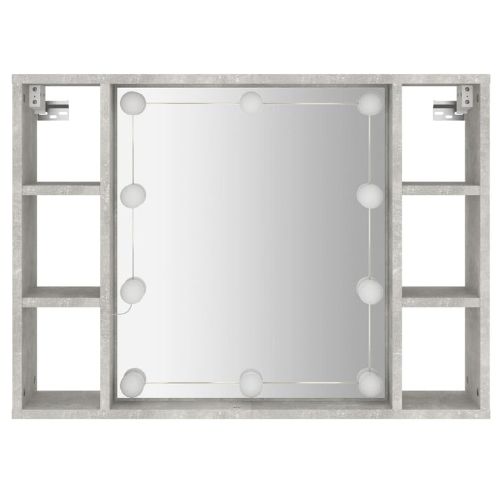 Dulap Cu Oglindă Și Led, , 76X15X55 Cm