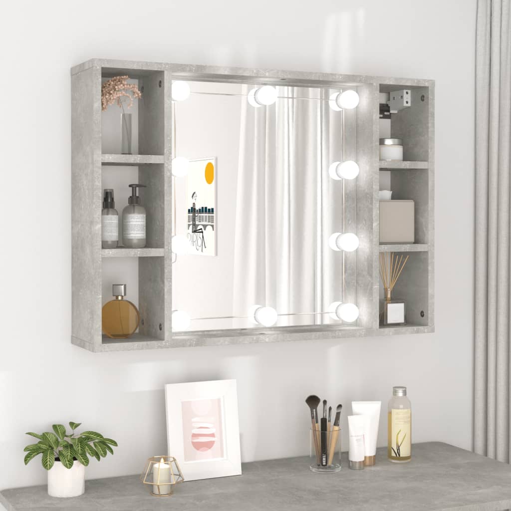 Dulap Cu Oglindă Și Led, , 76X15X55 Cm