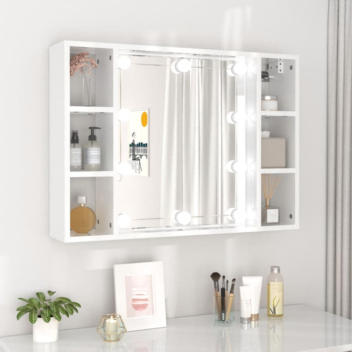 Dulap Cu Oglindă Și Led, , 76X15X55 Cm