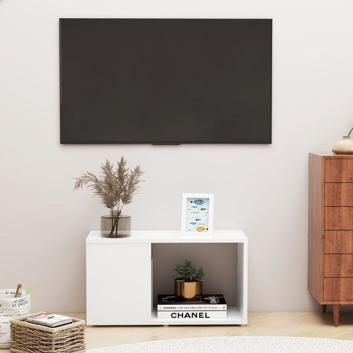 Comodă Tv, Stejar Fumuriu, 60X24X32 Cm, Lemn Compozit