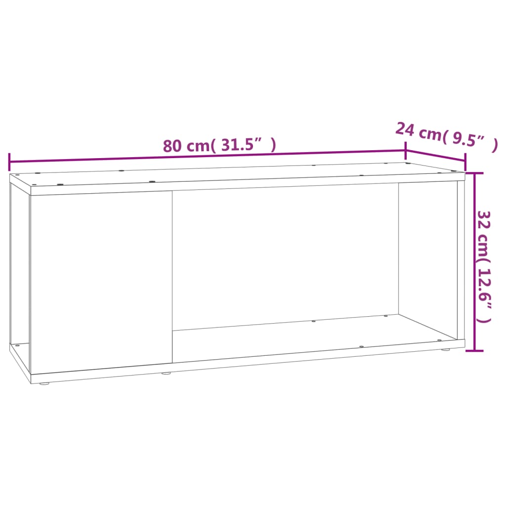 Comodă Tv, , 80X24X32 Cm, Lemn Prelucrat