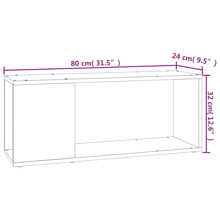 Comodă Tv, , 80X24X32 Cm, Lemn Prelucrat