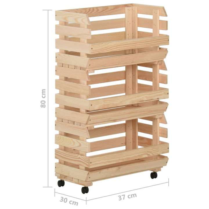 Cărucior Pentru Legume, , Lemn De Pin