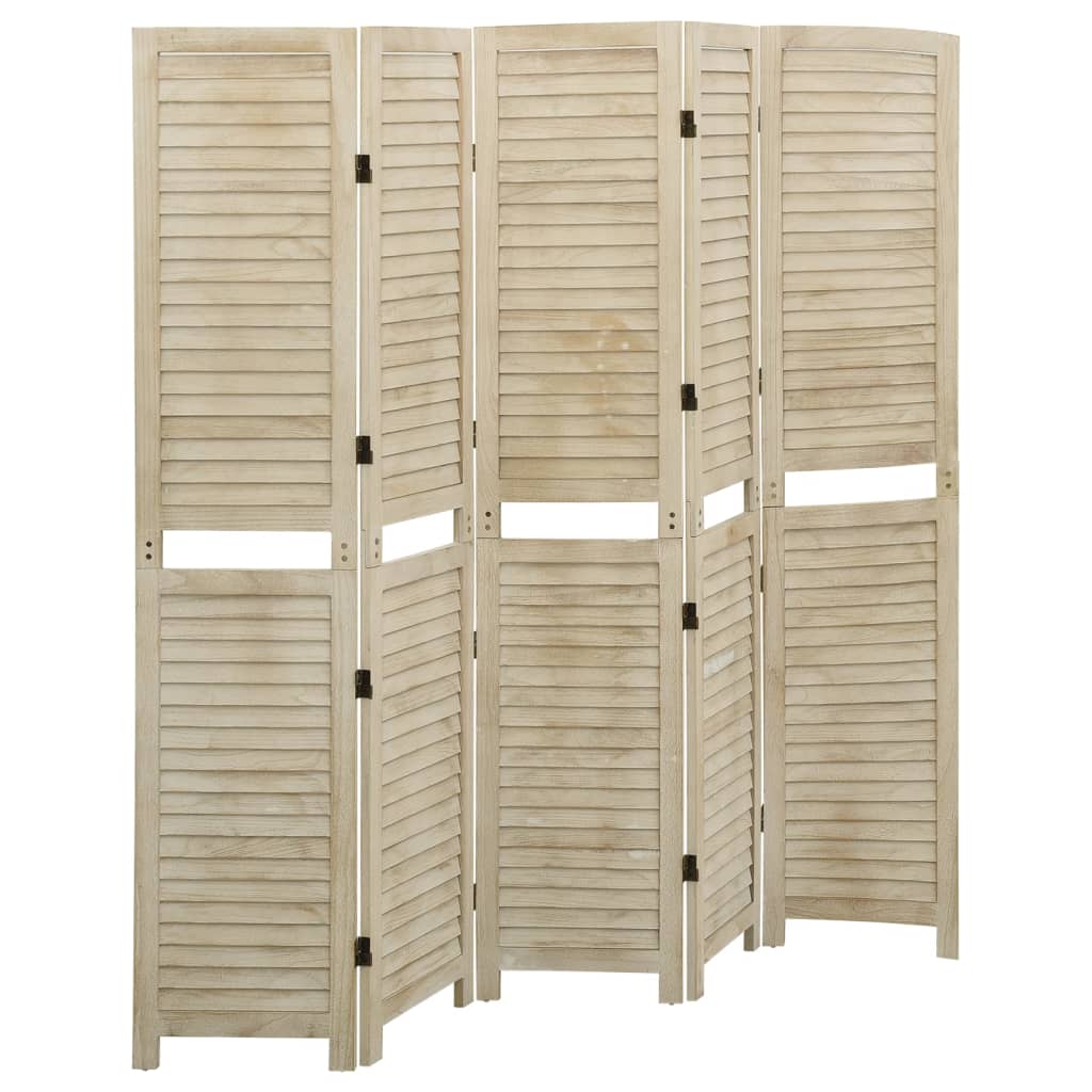 Paravan De Cameră, 3 Panouri, 105 X 165Cm, Lemn Masiv Paulownia