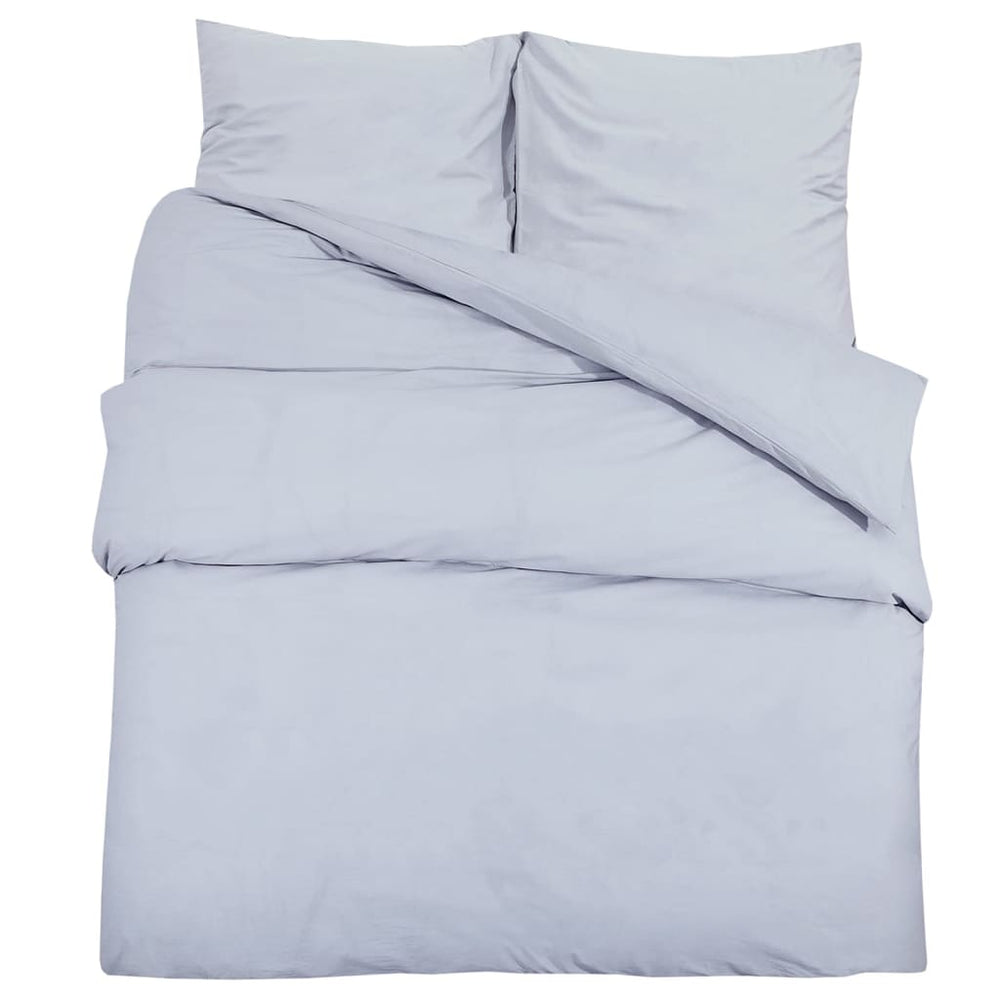 Set Cu Husă De Pilotă, , 240X220 Cm, Microfibră Gri