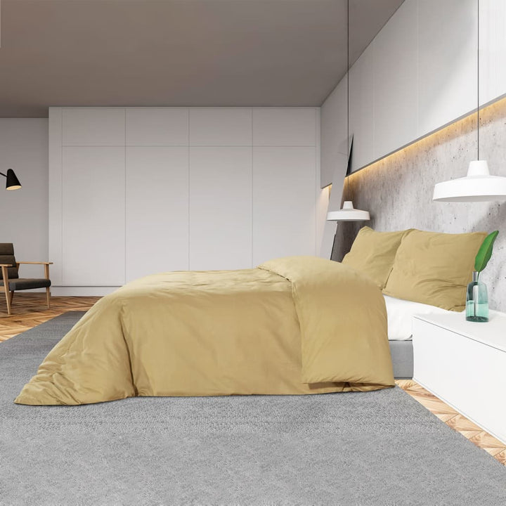 Set Cu Husă De Pilotă, , 155X220 Cm, Microfibră Gri Taupe