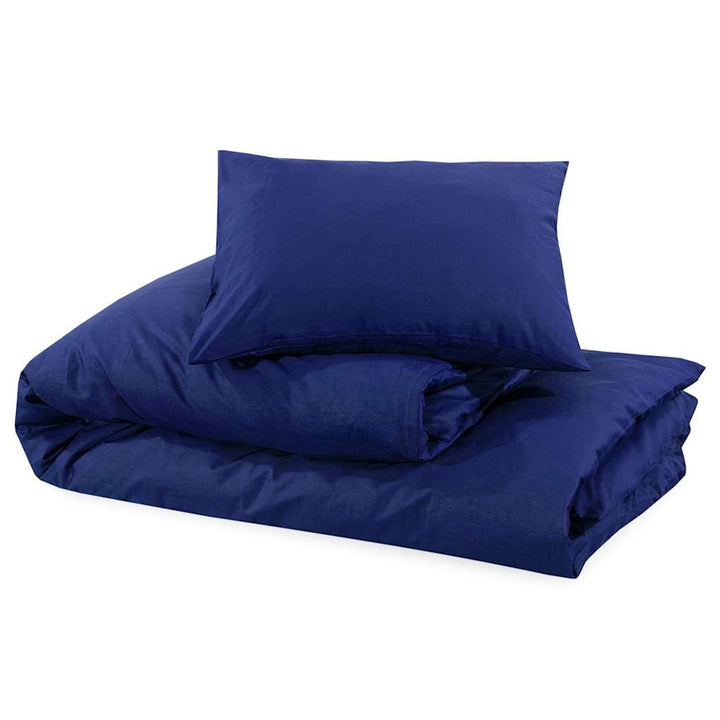 Set Cu Husă De Pilotă, Bleumarin, 240X220 Cm, Microfibră Albastru