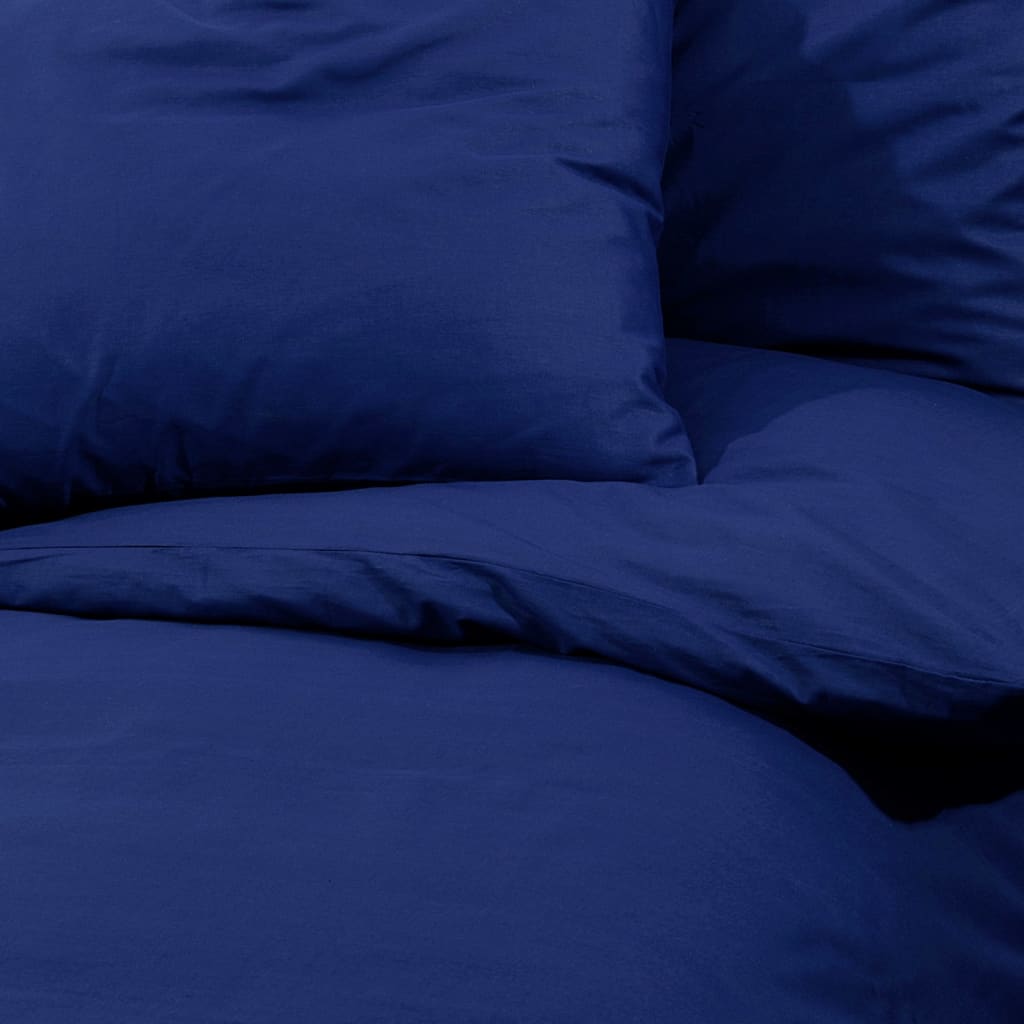 Set Cu Husă De Pilotă, Bleumarin, 240X220 Cm, Microfibră Albastru
