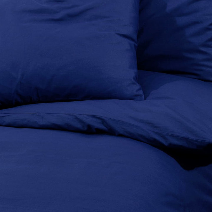 Set Cu Husă De Pilotă, Bleumarin, 260X240 Cm, Microfibră Albastru