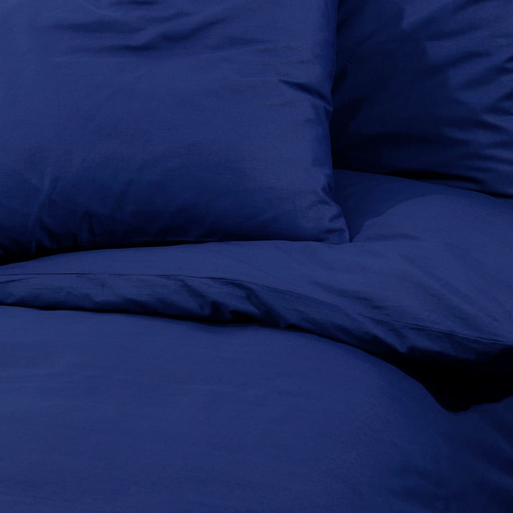 Set Cu Husă De Pilotă, Bleumarin, 260X220 Cm, Microfibră Albastru