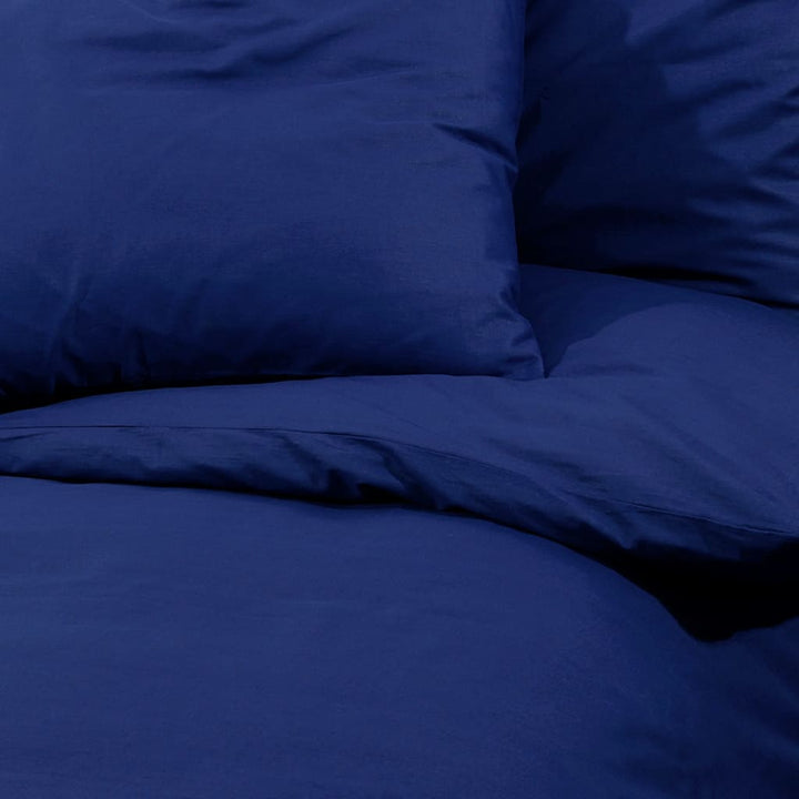 Set Cu Husă De Pilotă, Bleumarin, 260X220 Cm, Microfibră Albastru