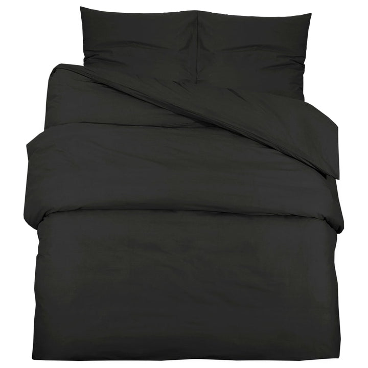 Set Cu Husă De Pilotă, , 200X220 Cm, Bumbac Negru