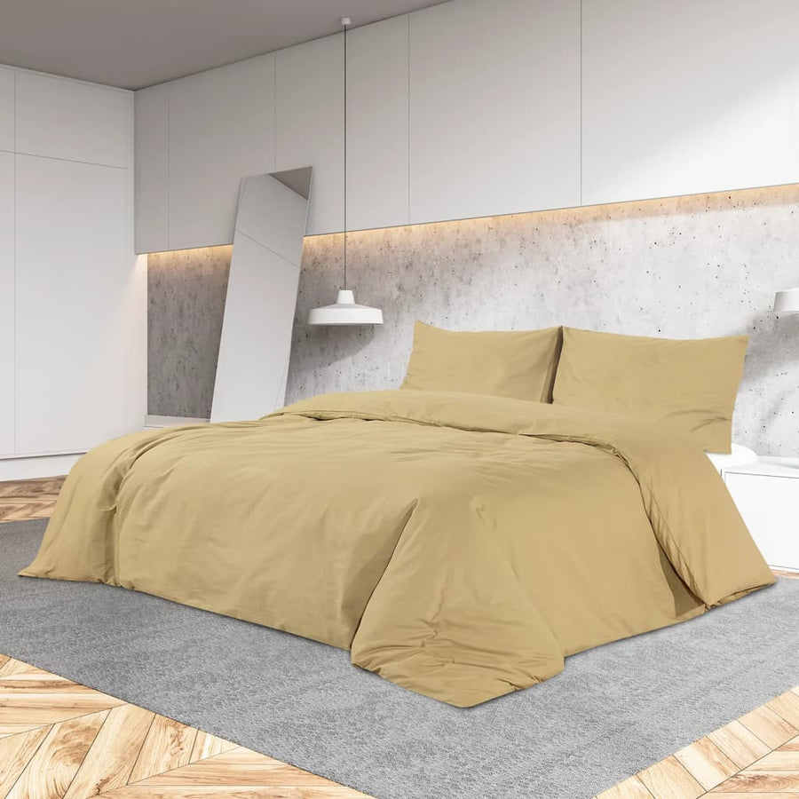 Set Cu Husă De Pilotă, , 135X200 Cm, Bumbac Gri Taupe