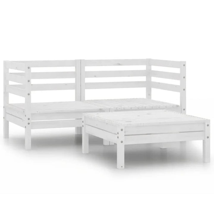 Set Mobilier De Grădină, 3 Piese, , Lemn Masiv De Pin