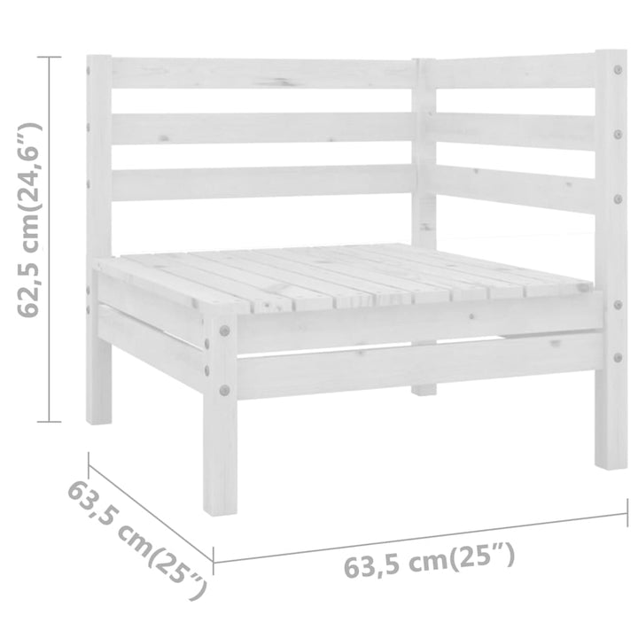 Set Mobilier De Grădină, 3 Piese, , Lemn Masiv De Pin