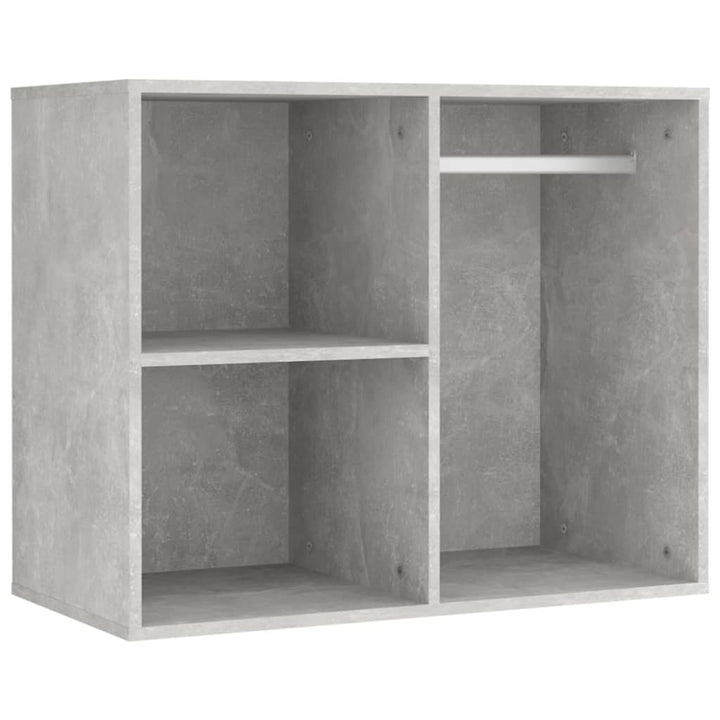 Masă Toaletă Cu Led/2 Dulapuri, Gri Concret, Lemn Prelucrat