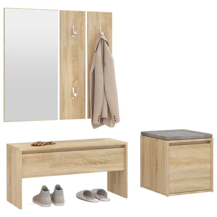 Set De Mobilier Pentru Hol, , Lemn Prelucrat