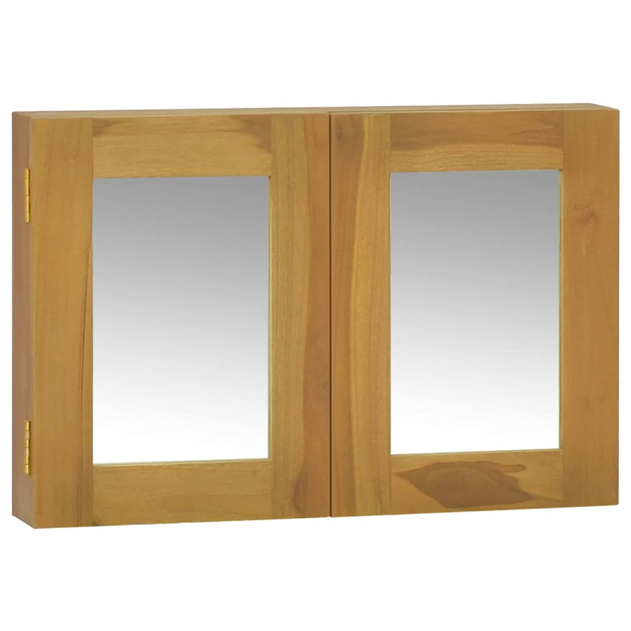 Dulap Cu Oglindă, 60X10X40 Cm, Lemn Masiv De Tec