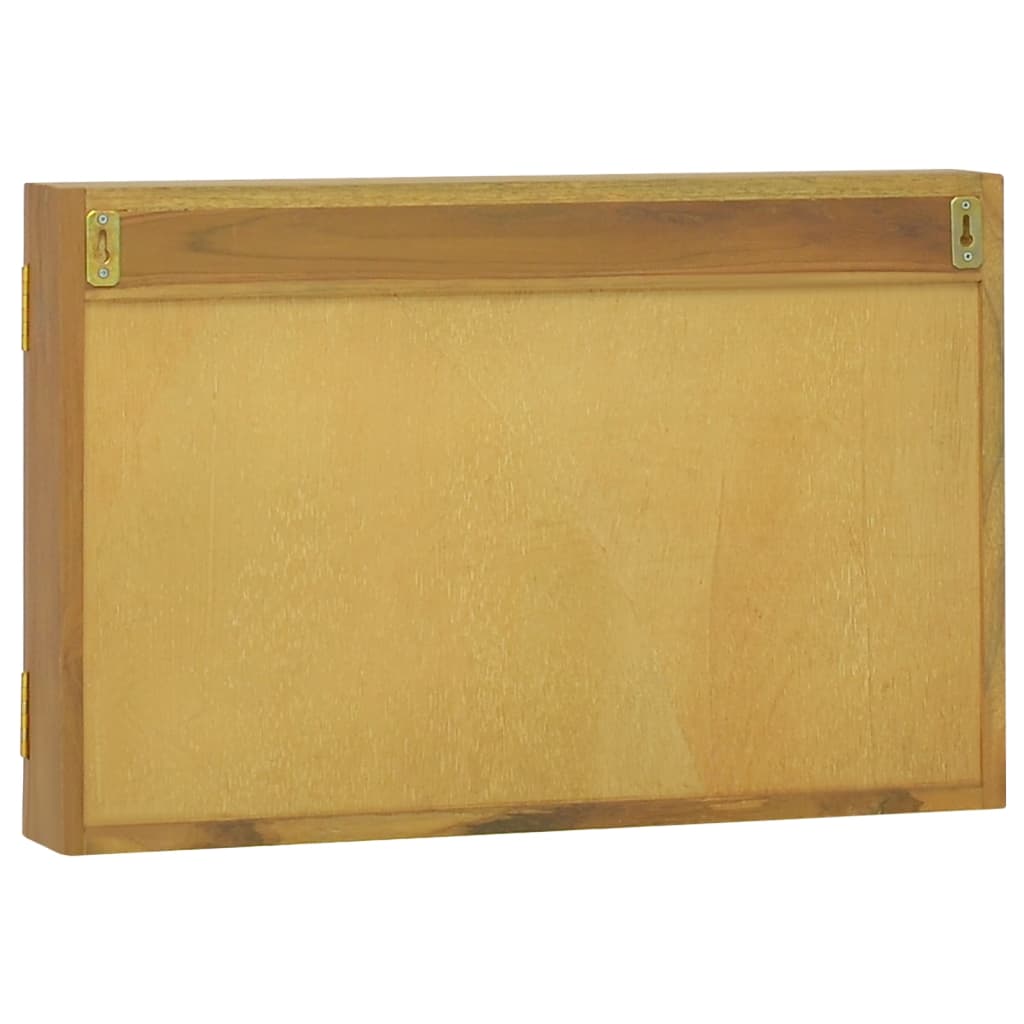 Dulap Cu Oglindă, 60X10X40 Cm, Lemn Masiv De Tec