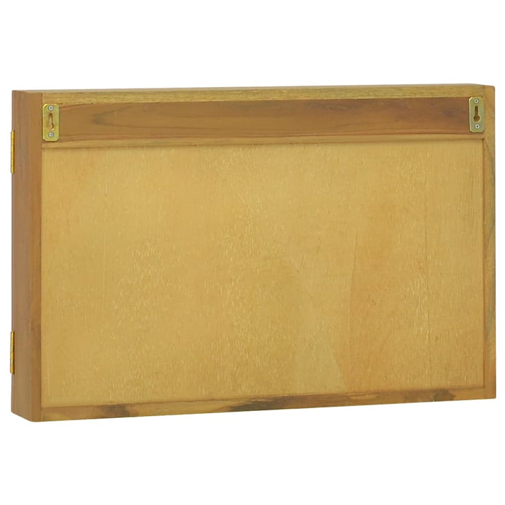 Dulap Cu Oglindă, 60X10X40 Cm, Lemn Masiv De Tec