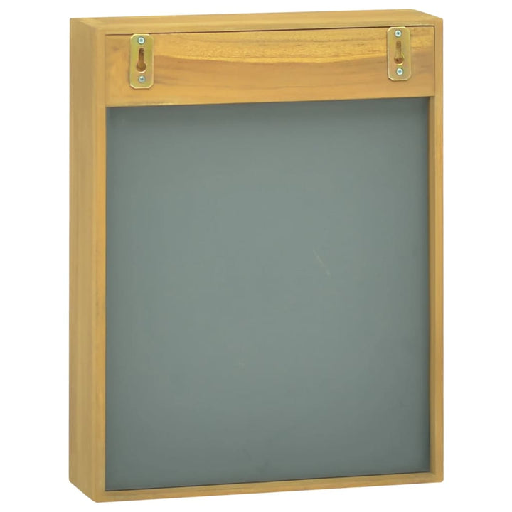 Dulap Cu Oglindă, 30X10X40 Cm, Lemn Masiv De Tec