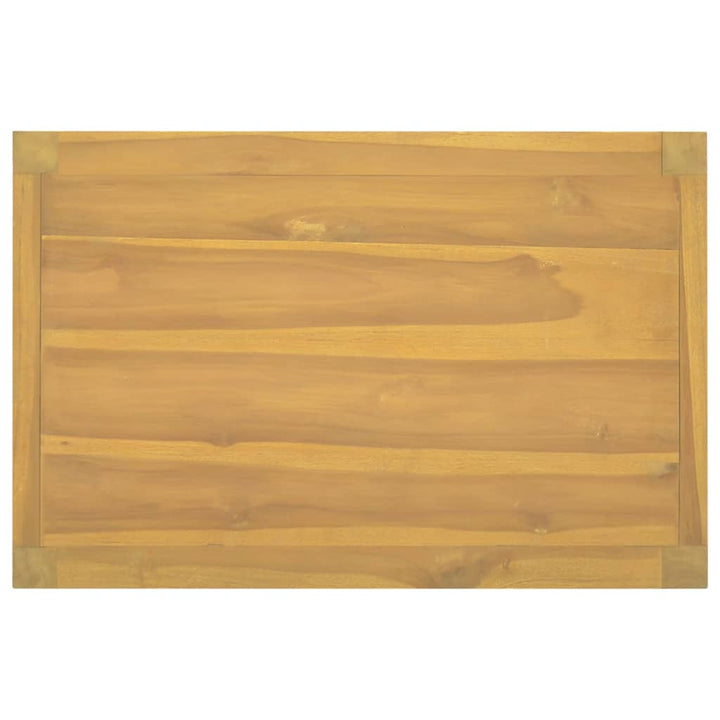 Dulap De Baie, 60X40X75 Cm, Lemn Masiv De Tec