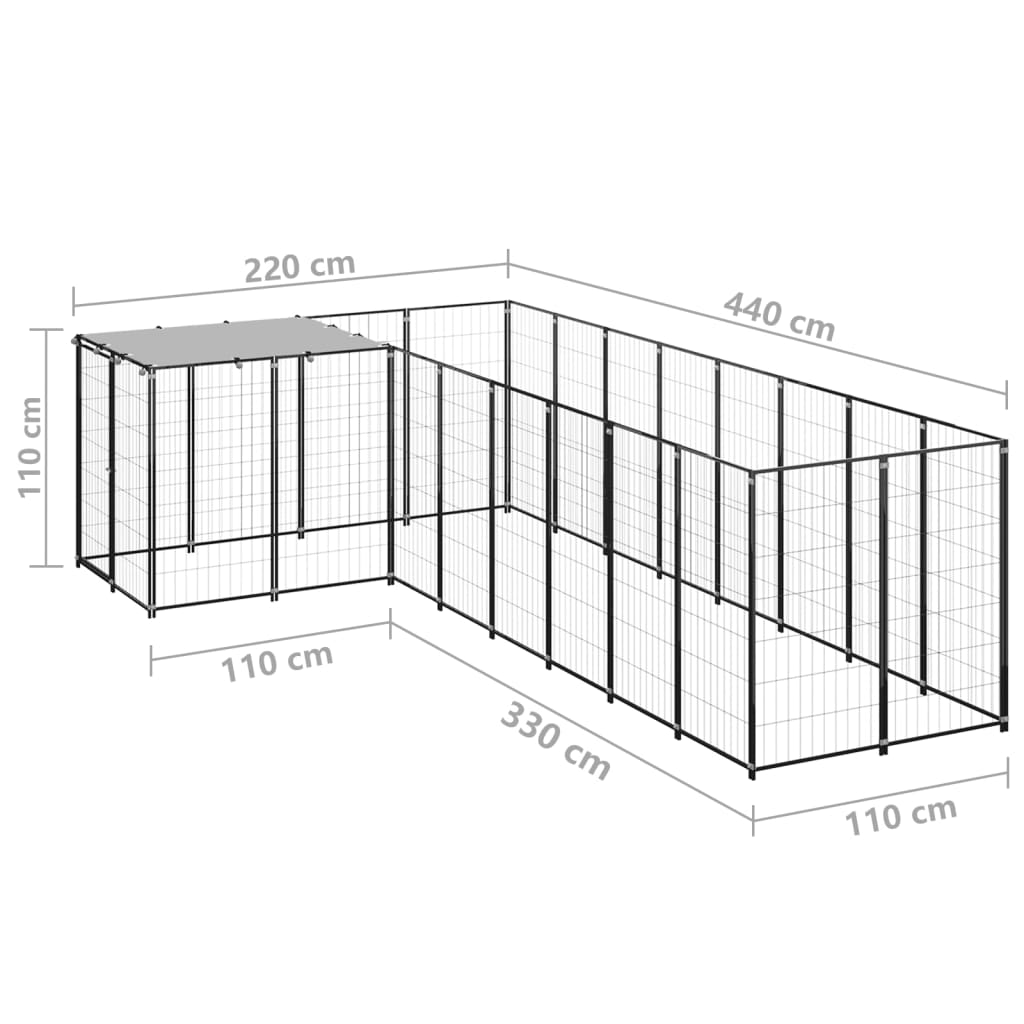 Padoc Pentru Câini, , 6,05 M², Oțel