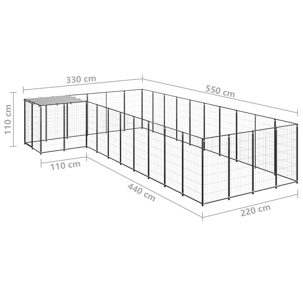 Padoc Pentru Câini, , 13,31 M², Oțel