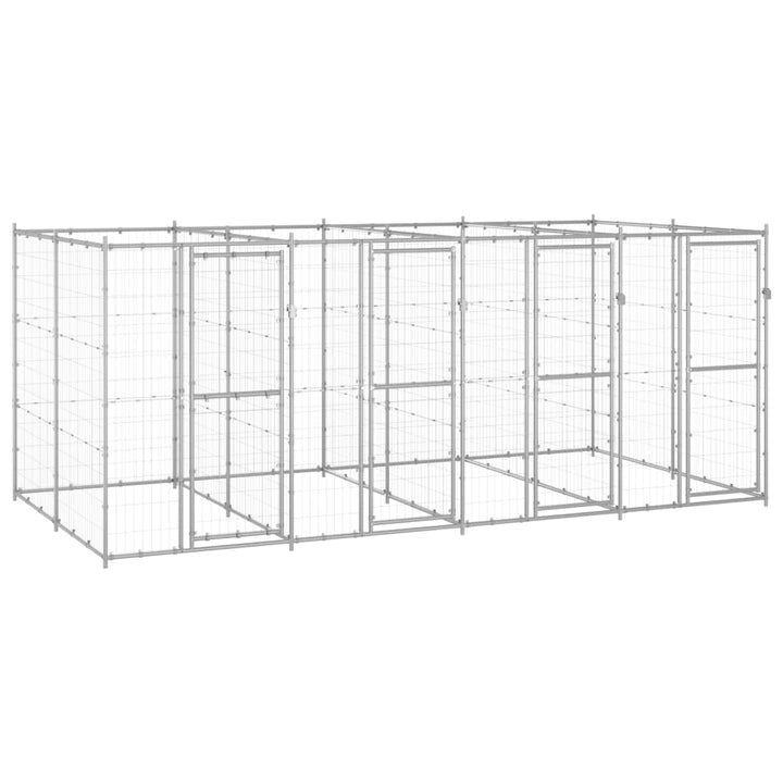 Padoc Pentru Câini De Exterior Oțel Zincat