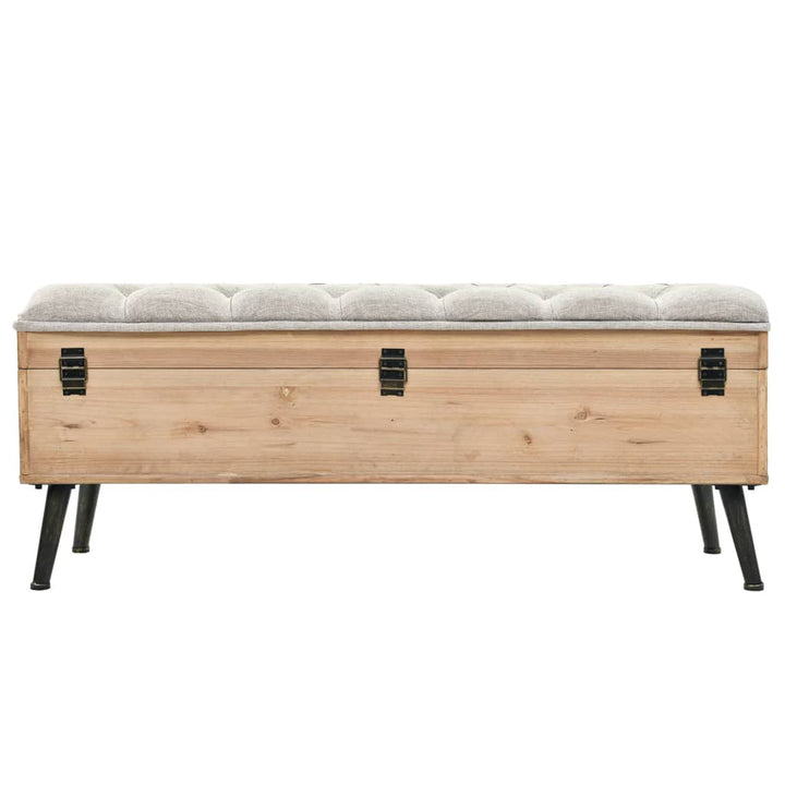 Bancă De Depozitare, 110 Cm, Lemn Masiv De Brad