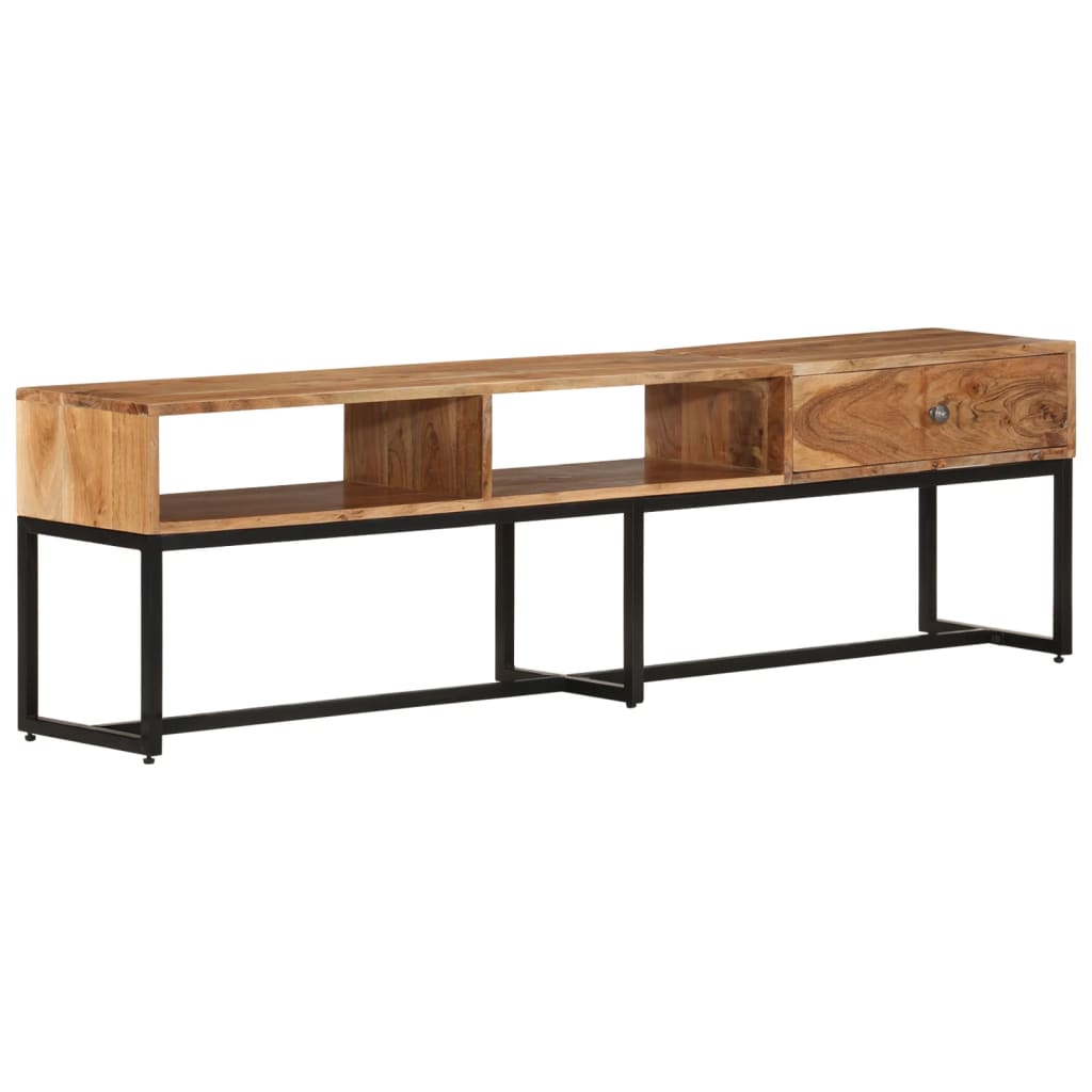 Comodă Tv, 160X30X45 Cm, Lemn Masiv De Acacia