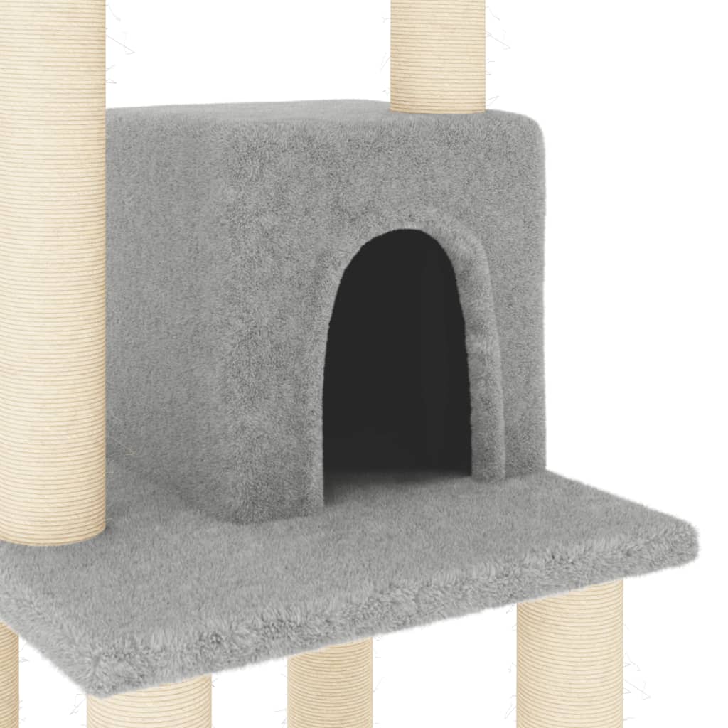 Ansamblu Pisici, Stâlpi Din Funie Sisal, , 105 Cm
