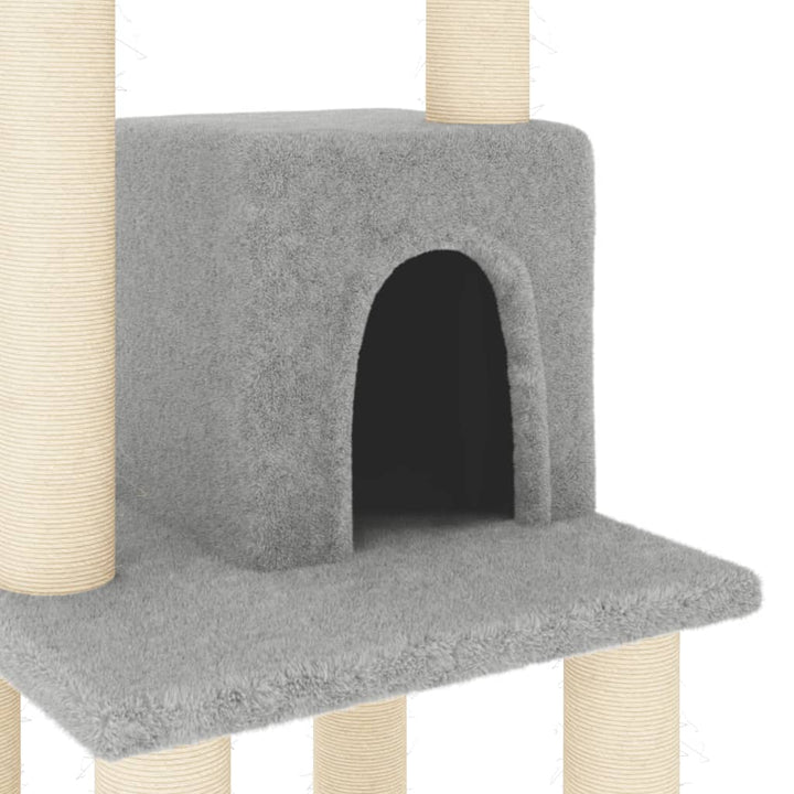 Ansamblu Pisici, Stâlpi Din Funie Sisal, , 105 Cm