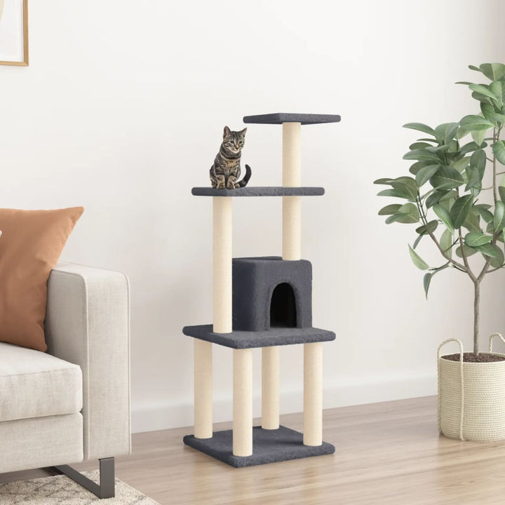 Ansamblu Pisici, Stâlpi Din Funie Sisal, , 105 Cm