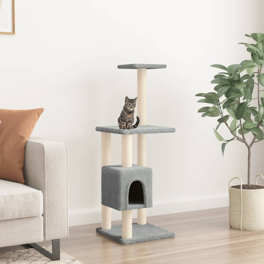 Ansamblu Pisici, Stâlpi Din Funie Sisal, , 104 Cm