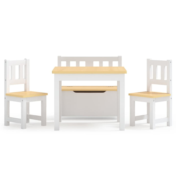 Set Masă&Scaune Pentru Copii, 4 Piese, , Mdf
