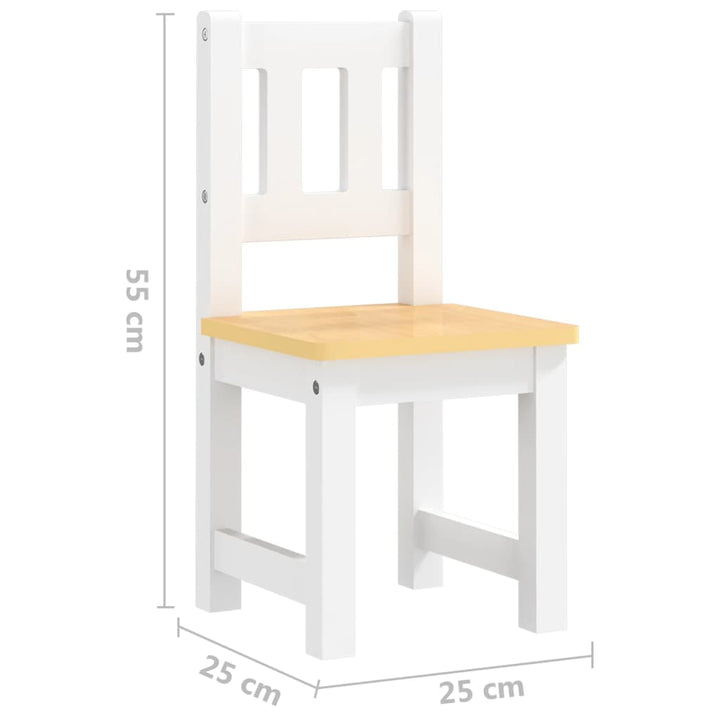 Set Masă&Scaune Pentru Copii, 4 Piese, , Mdf