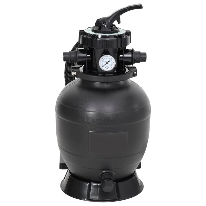 Filtru De Nisip Pentru Piscină Cu Supapă Cu 6 Căi, Negru