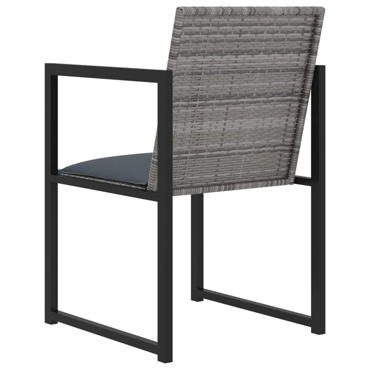 Set Mobilier De Exterior Cu Perne, 5 Piese, Gri, Poliratan
