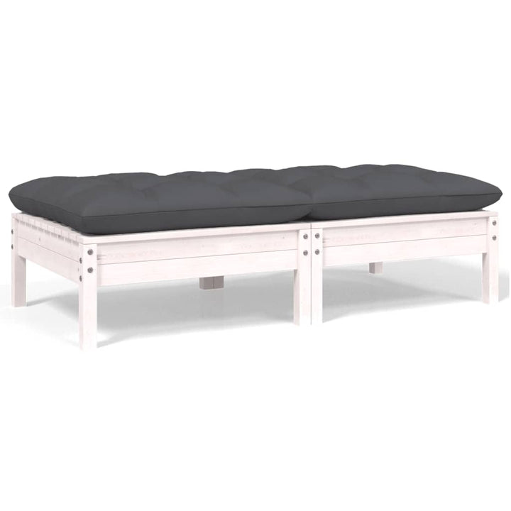Set Mobilier Grădină Cu Perne, 3 Piese, , Lemn Masiv Pin