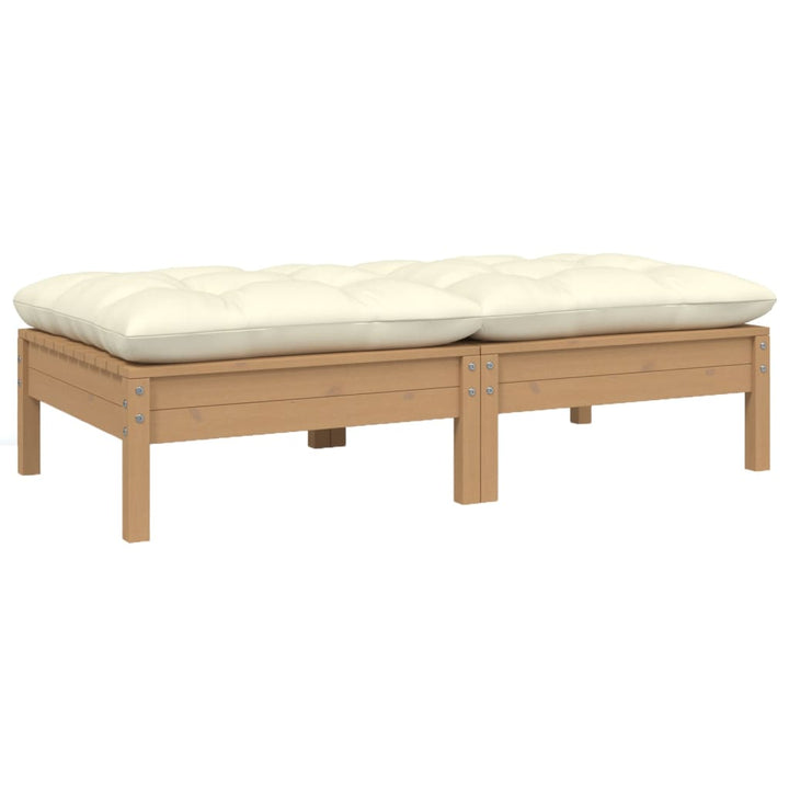 Set Mobilier Grădină Cu Perne, 3 Piese, , Lemn Masiv Pin