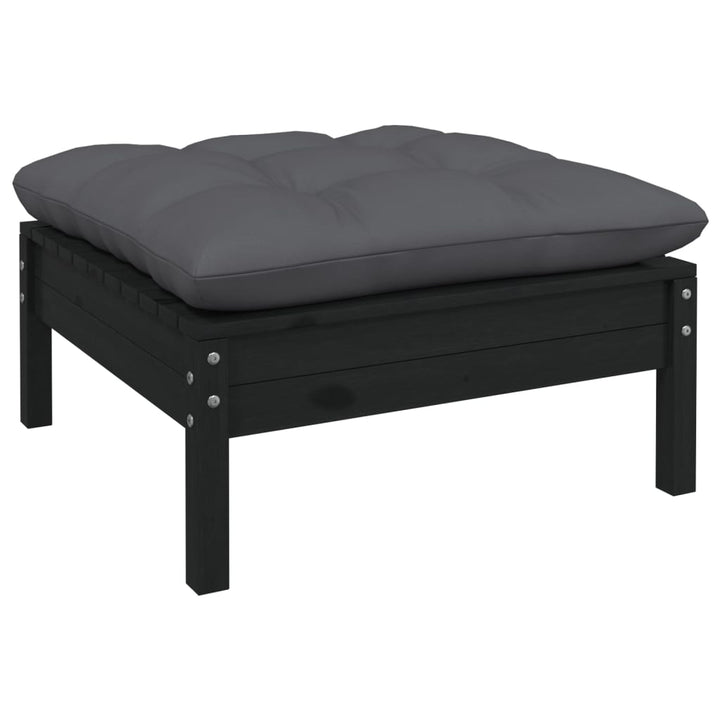 Set Mobilier Grădină Cu Perne, 3 Piese, , Lemn Masiv Pin