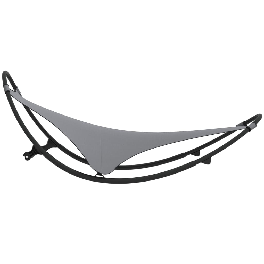Șezlong Balansoar Cu Roți Din Oțel Și Material Textil ,
