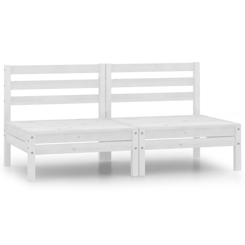 Set Mobilier De Grădină Cu 2 Locuri, , Lemn Masiv De Pin