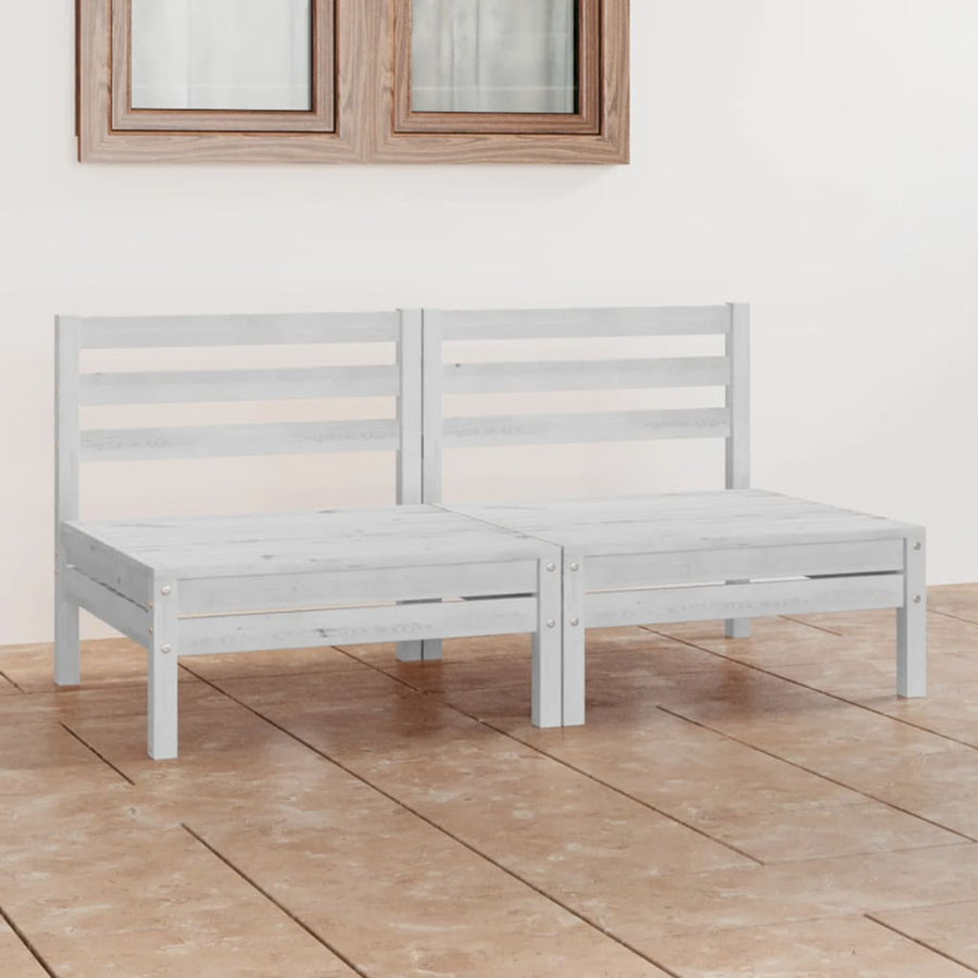 Set Mobilier De Grădină Cu 2 Locuri, , Lemn Masiv De Pin