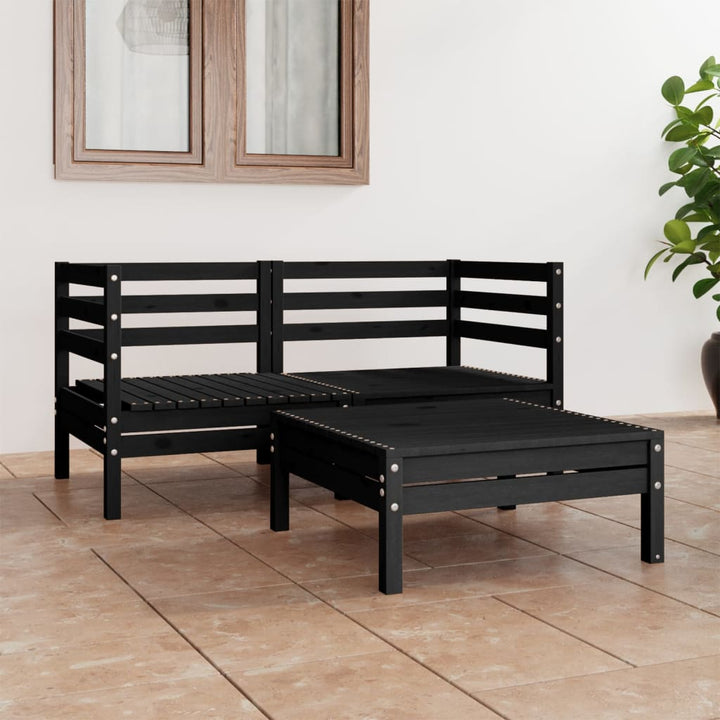 Set Mobilier De Grădină, 3 Piese, , Lemn Masiv De Pin